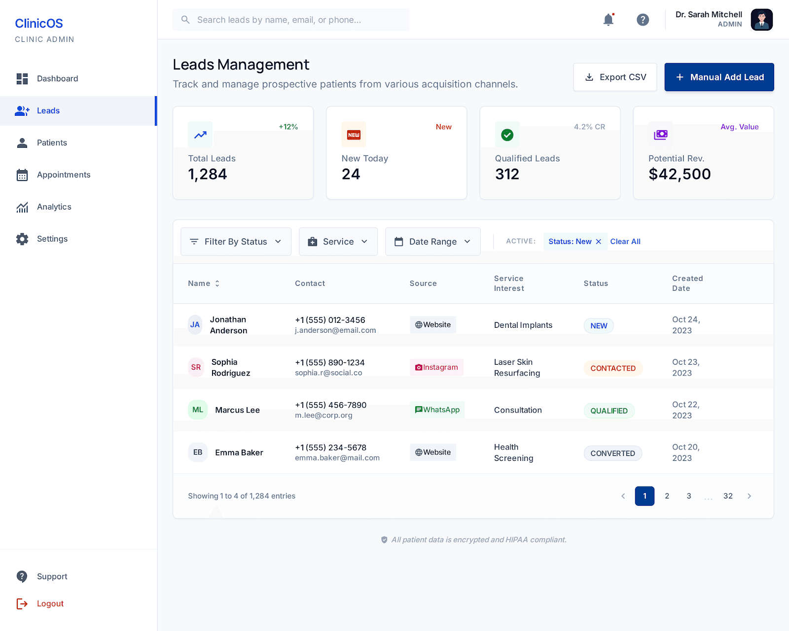 Enterprise Admin Dashboard