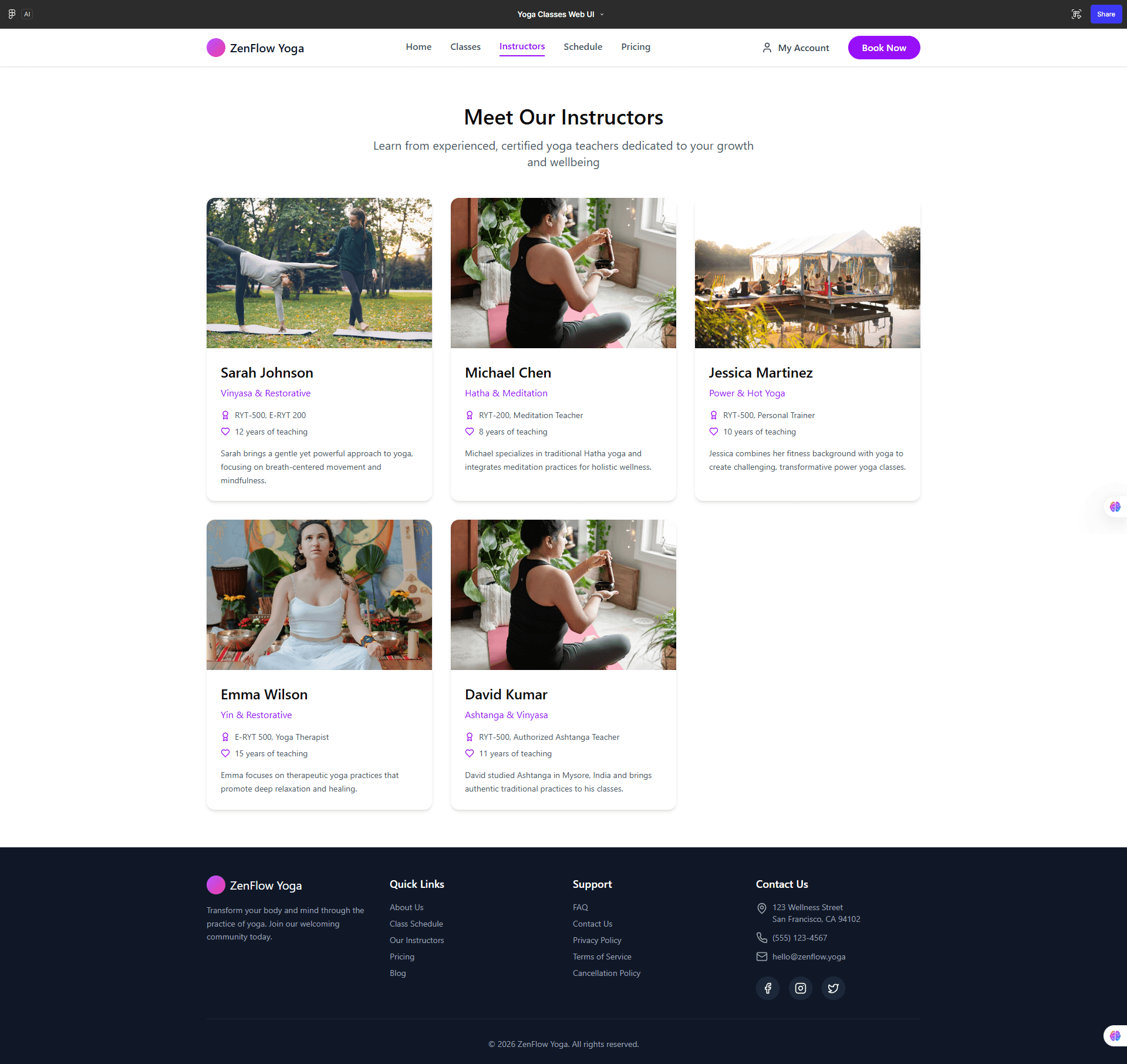 Yoga & Wellness Platform